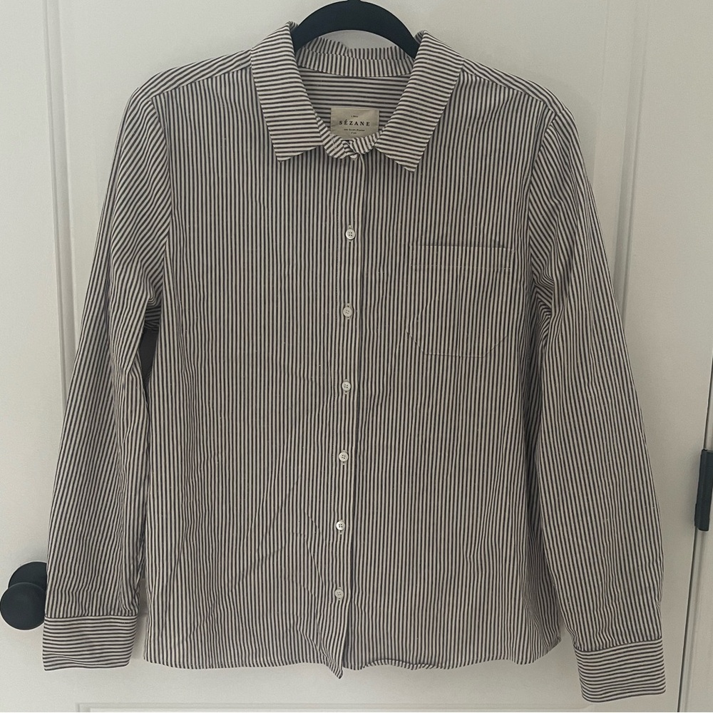 Sezane Max Shirt Cotton Button Down